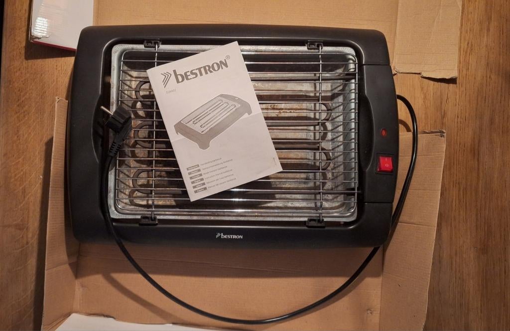 Bestron Barbecue DJA802 - Elektrische Tafelbarbecue, Ophalen of Verzenden, Gebruikt, Bestron