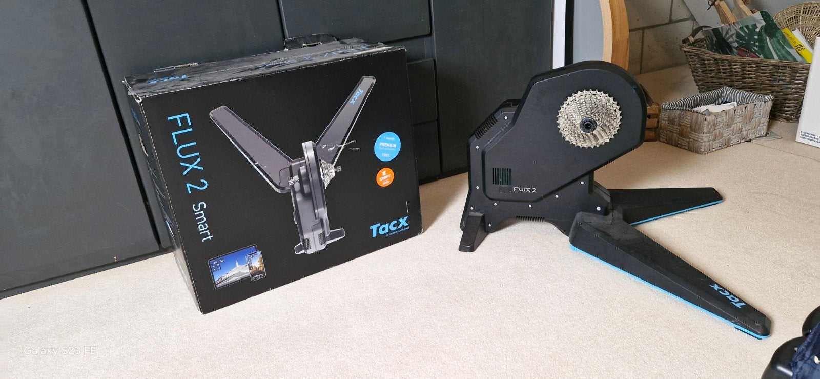 Tacx Flux 2 Smart Trainer - Zo goed als nieuw, Sport en Fitness, Wielrennen, Ophalen, Zo goed als nieuw, Overige typen