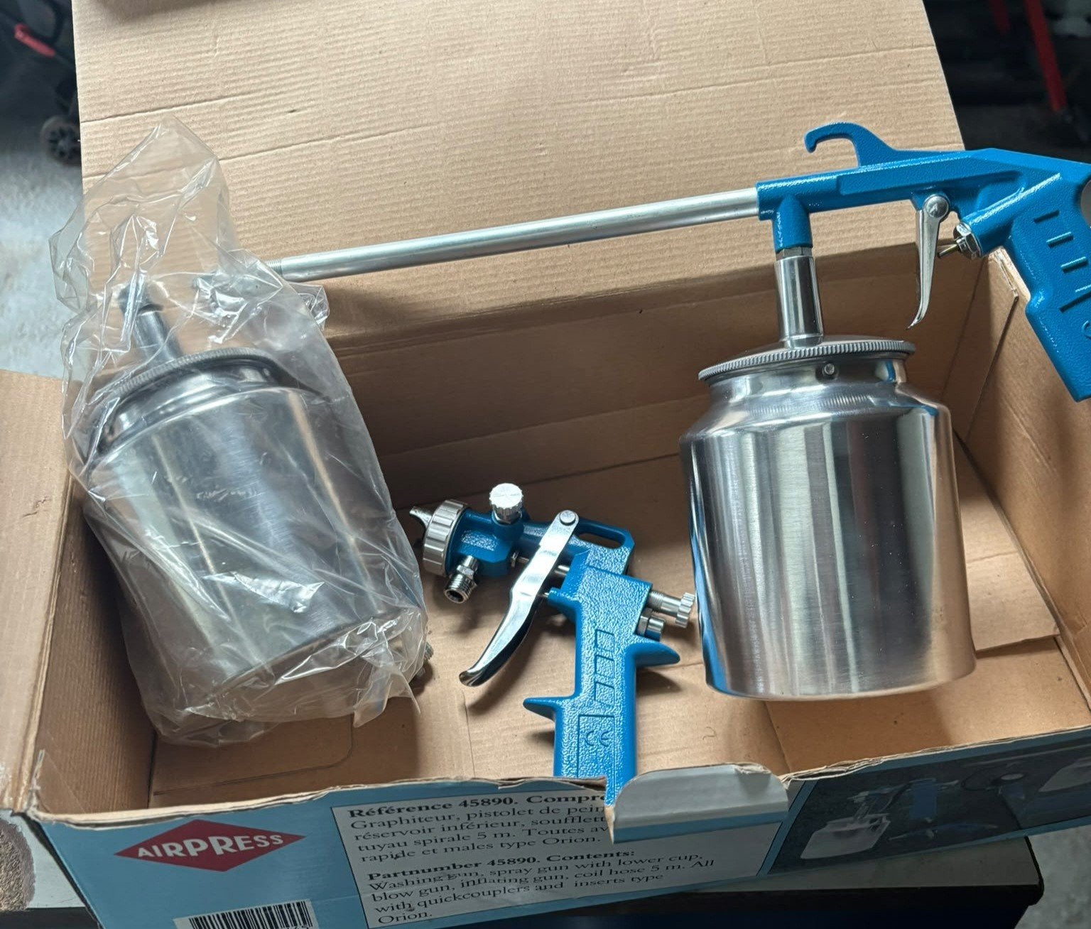 AIRPRESS Verfspuitset met accessoires, Ophalen, Nieuw