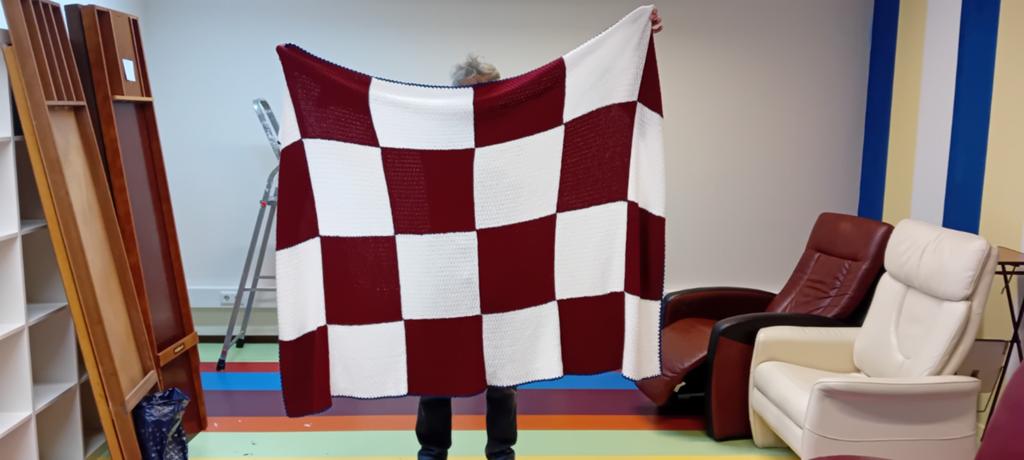 Handgemaakte plaid / deken breed 2, Ophalen, Nieuw, Rechthoekig