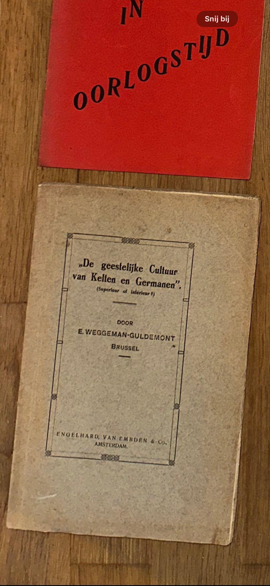 De geestelijke Cultuur van Kelten en Germanen - E. Weggeman-, Ophalen of Verzenden, 20e eeuw of later, Gelezen
