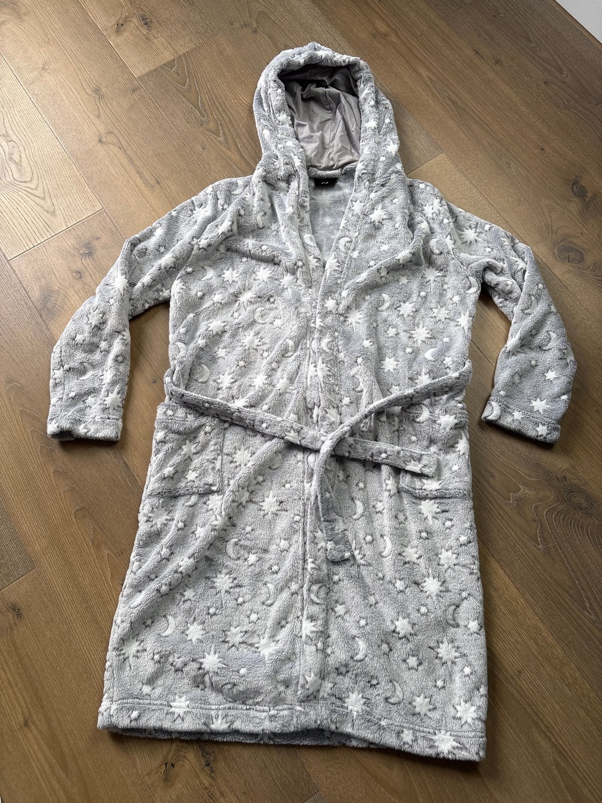 C&A Badjas met capuchon, maat 158-164, glow in the dark, Ophalen of Verzenden, Zo goed als nieuw, Jongen of Meisje, Nacht- of Onderkleding