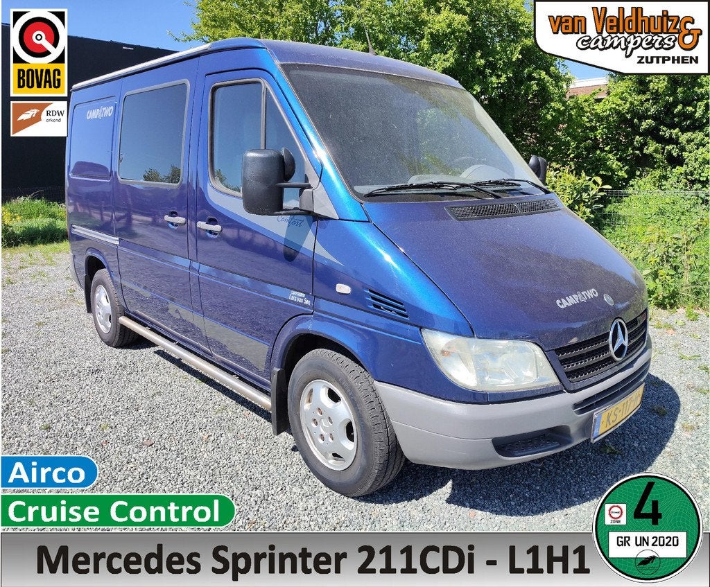 Mercedes-Benz Sprinter 211CDi L1H1, Caravans en Kamperen, Campers, Van Son, Buscamper of Camperbus, -
-  -, Mercedes-Benz