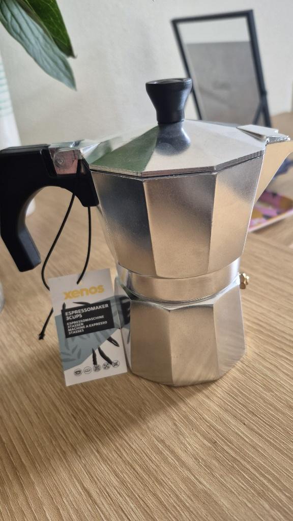Expressomaker 3 cups Xenos nieuw!, Ophalen, Overige materialen, Overige typen, Nieuw