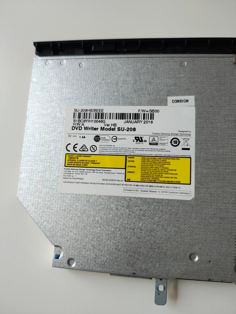 Interne DVD Brander Laptop - Samsung SU-208, Ophalen, Intern, Gebruikt, Dvd
