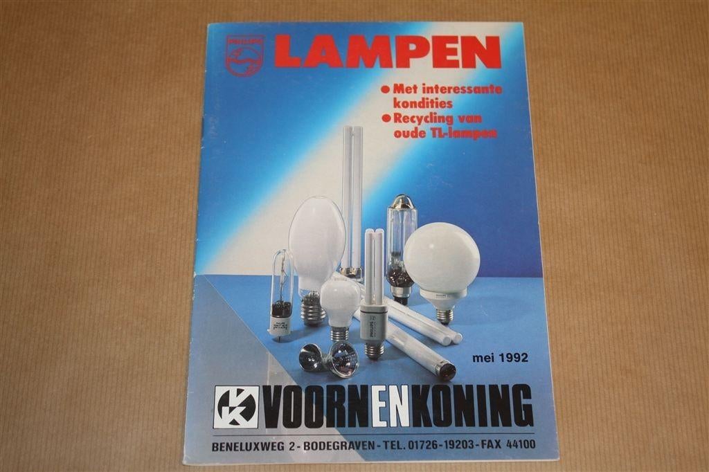 Catalogus - Philips lampen - 1992, Boeken, Catalogussen en Folders, Ophalen of Verzenden, Zo goed als nieuw
