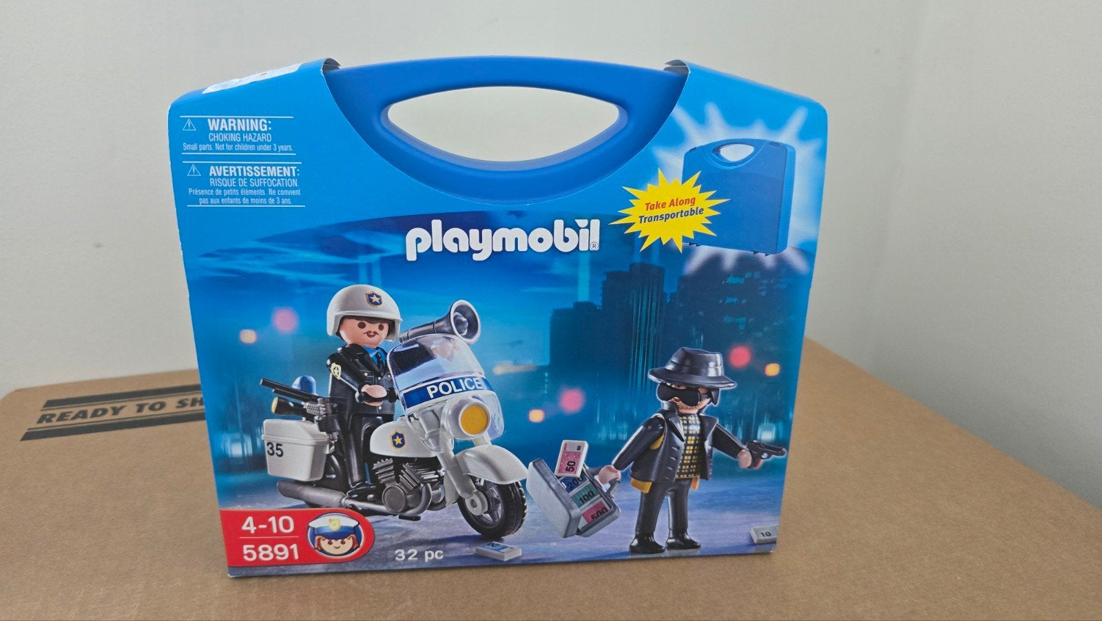 Playmobil 5891 Meeneemkoffer politie set nieuw in doos, Ophalen of Verzenden, Nieuw