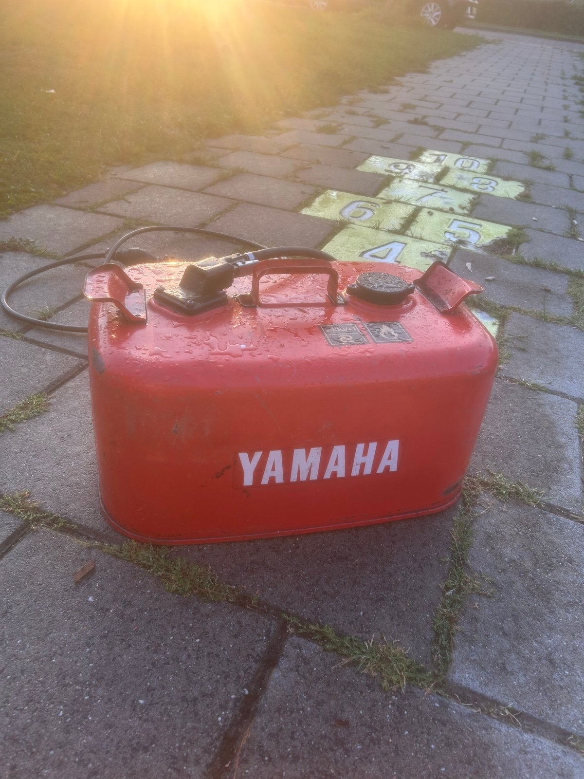 Yamaha externe brandstoftank met brandstofslang, Watersport en Boten, Accessoires en Onderhoud, Ophalen of Verzenden, Gebruikt