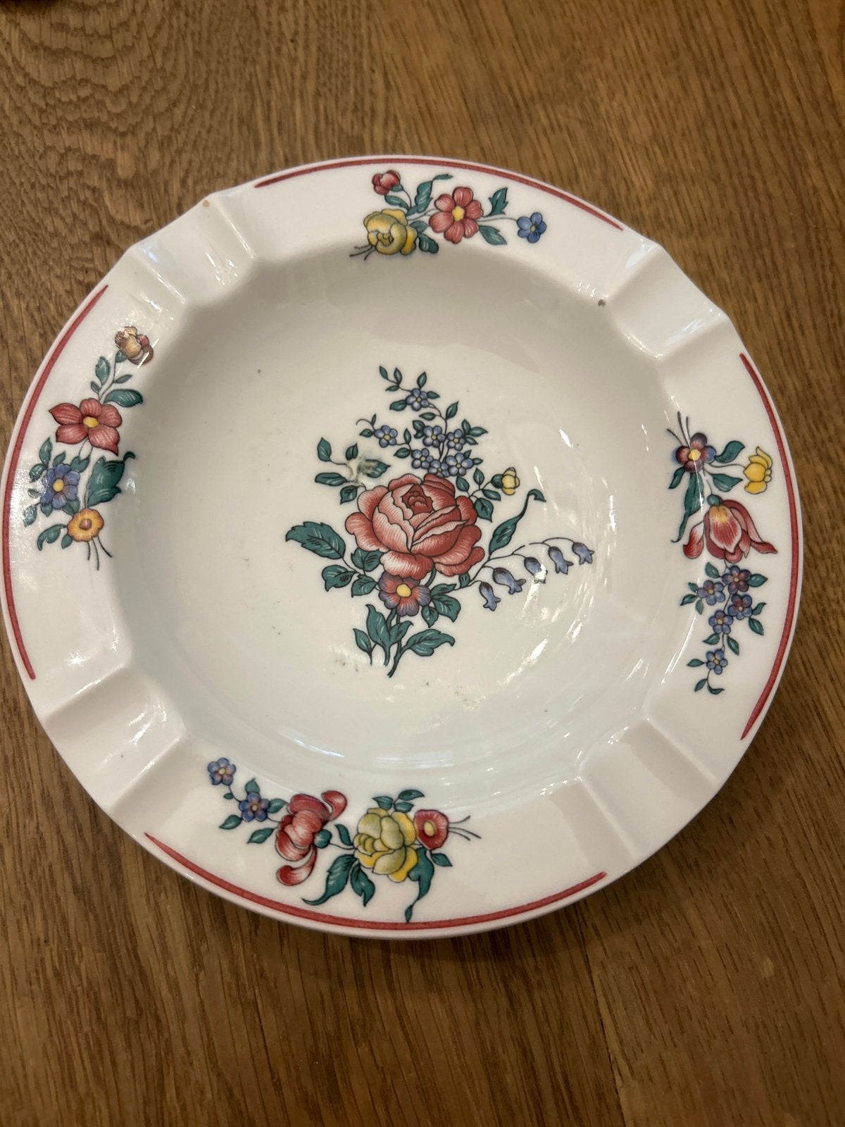 Vintage Villeroy & Boch Asbak met Bloemmotief, Ophalen of Verzenden