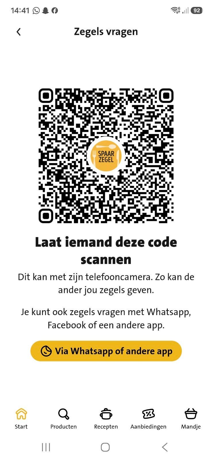 Jumbo messenactie zegels, Ophalen