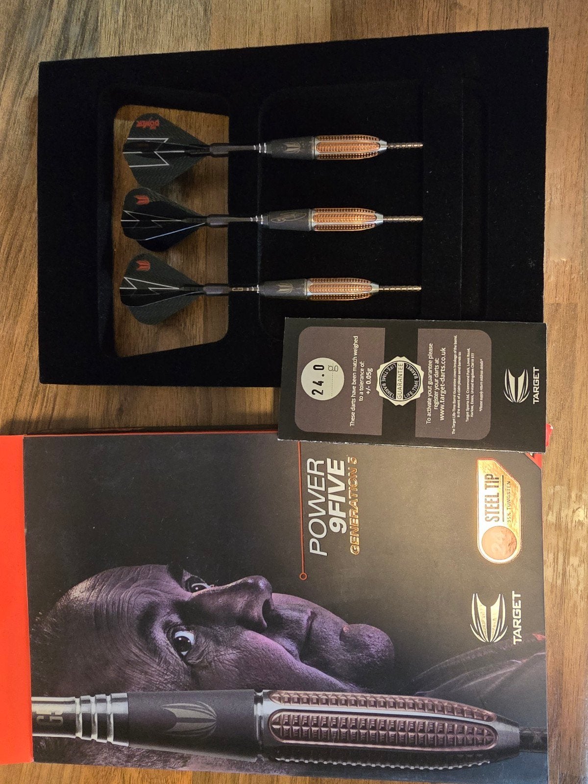 Target Phil Taylor Gen 5 Darts - 24g, Ophalen of Verzenden, Zo goed als nieuw, Pijlen