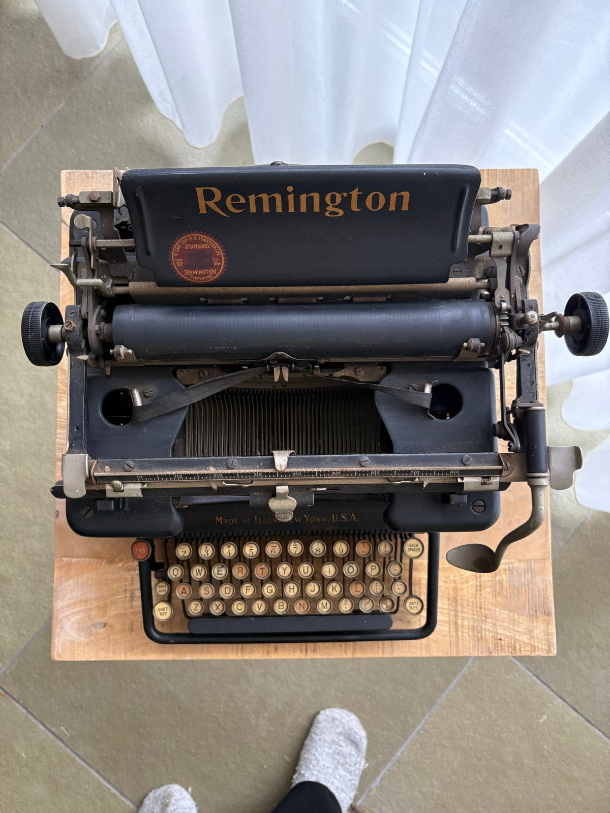 Remington Typemachine werkende staat model 12, Diversen, Typemachines, Ophalen, Gebruikt
