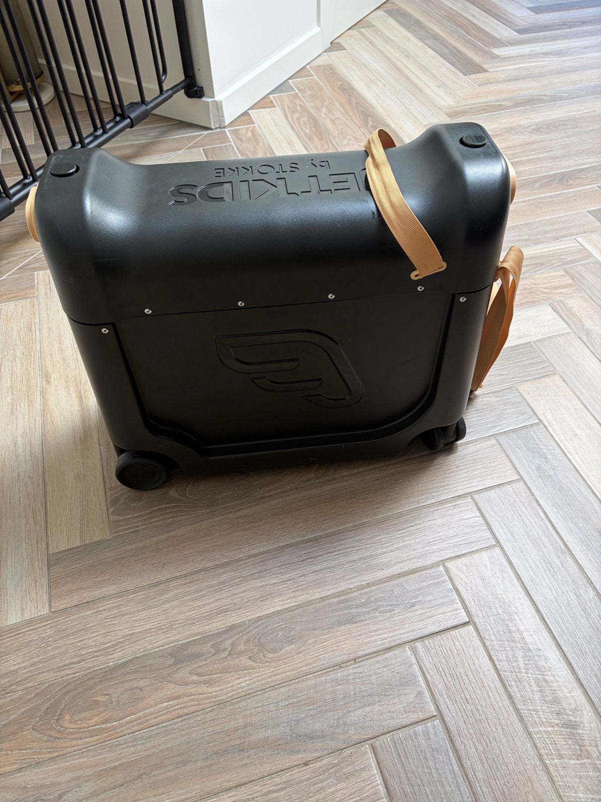 Stokke Jetkids BedBox V3 Zwart - Reiskoffer en Bedje, Ophalen, Zo goed als nieuw, Overige merken