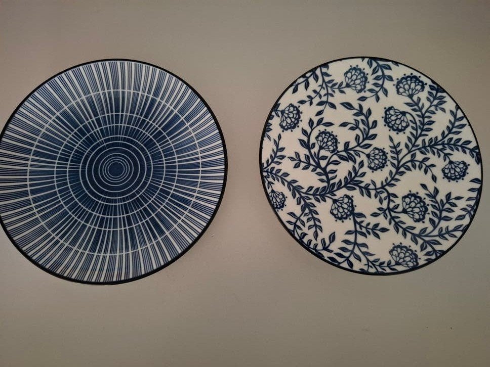 Gusto Ontbijtborden 16cm - Blauw/Wit, Overige merken, Keramiek, Nieuw, Ophalen of Verzenden
