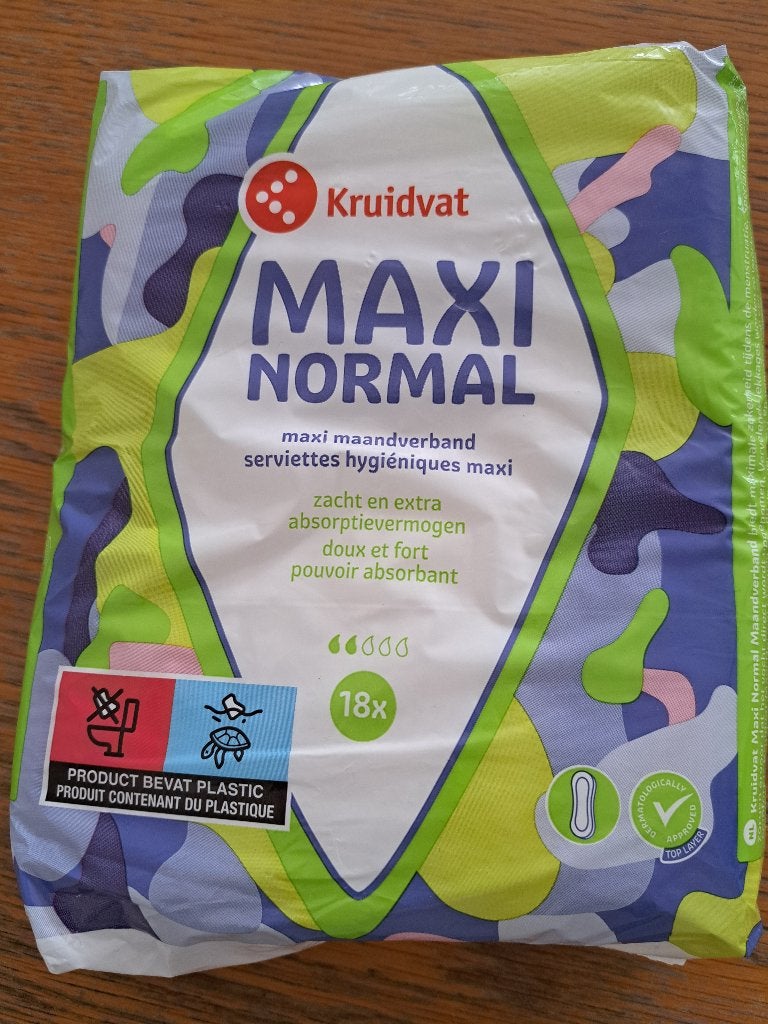 maandverband maxi normaal 18 stuks kruidvat  deze zijn over, Ophalen of Verzenden, Nieuw, Overige typen