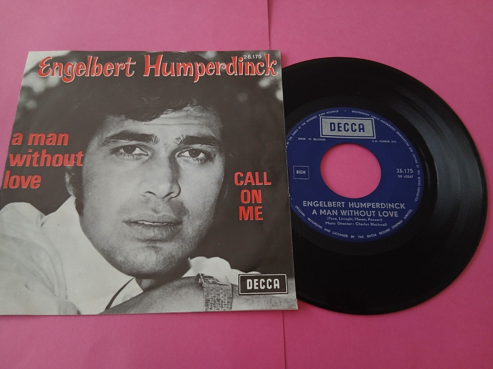 VINYL SINGLE   ENGELBERT HUMPERDINCK  1968, Ophalen of Verzenden, Zo goed als nieuw, Pop