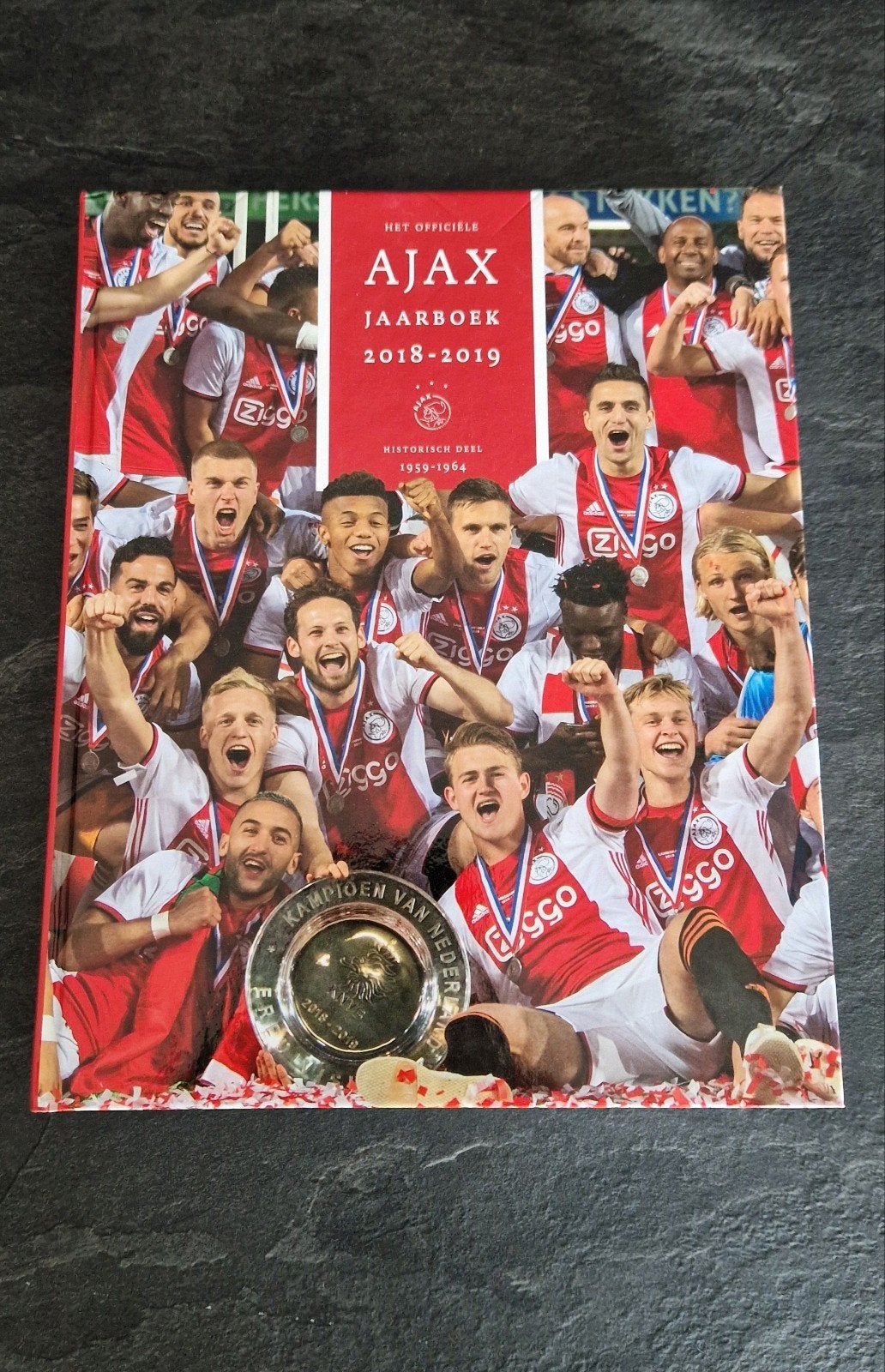 Het Officiële Ajax Jaarboek 2018-2019, Boeken, Ophalen of Verzenden, Zo goed als nieuw, Onbekend, Overige sporten