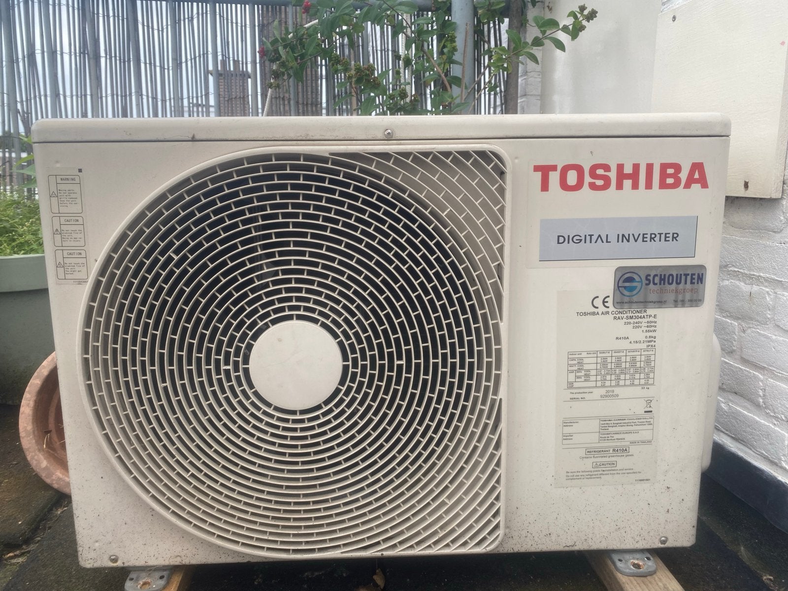Toshiba Dig Inverter RAV-SM304ATP-E, Ophalen, Gebruikt, Verwarmen, Energieklasse A of zuiniger