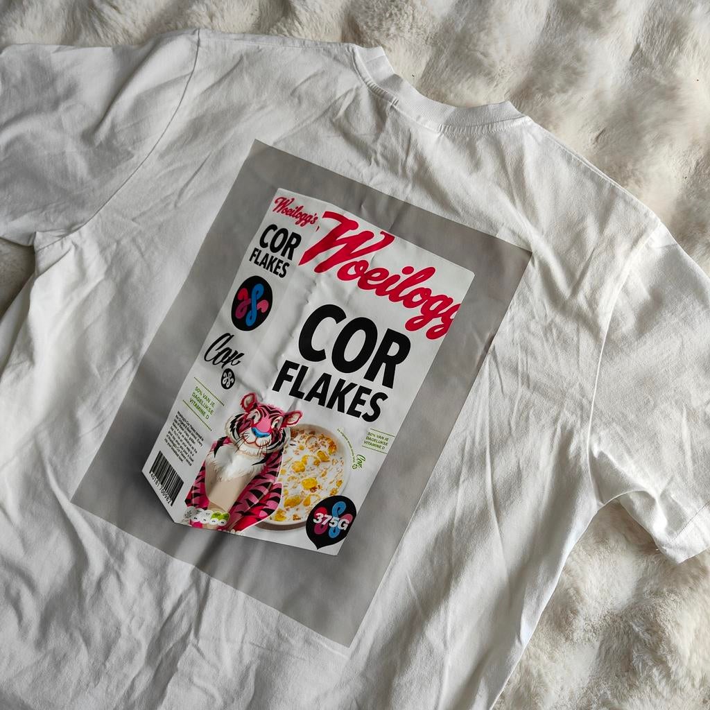 Woei x Cor Tee (L) Limited edition, Maat 52/54 (L), Wit, Nieuw, Ophalen of Verzenden