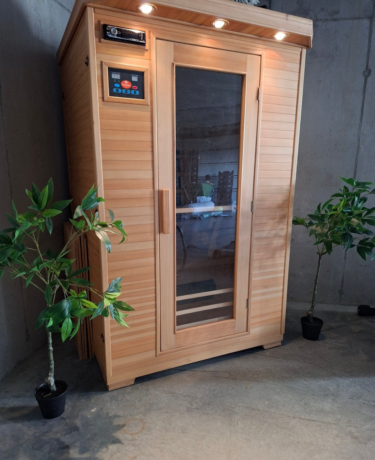 Prachtige Fonteyn infrarood sauna, 2persoons, zo goed als ni, Sport en Fitness, Ophalen, Zo goed als nieuw, Infrarood, Complete sauna