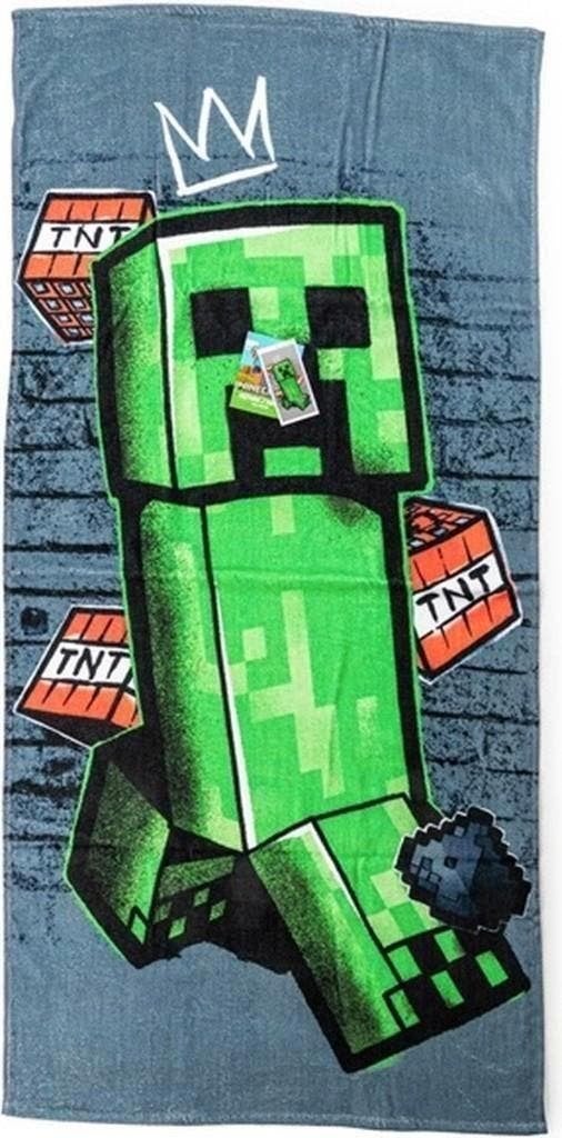 Minecraft Badlaken / Strandlaken Creeper - Katoen - Diversen, One size, Minecraft, Nieuw, Ophalen of Verzenden