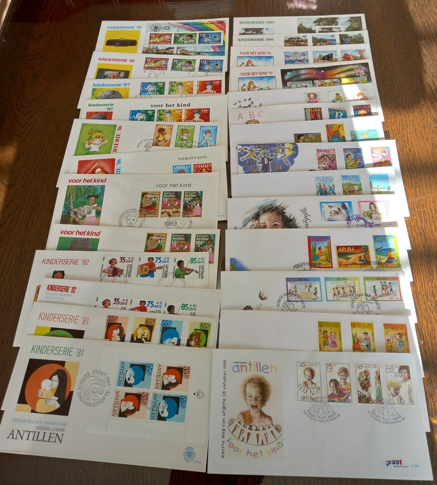 26x fdc ned. antillen, Kinderzegels en bl.- Prima Conditie (m2459039034 ...
