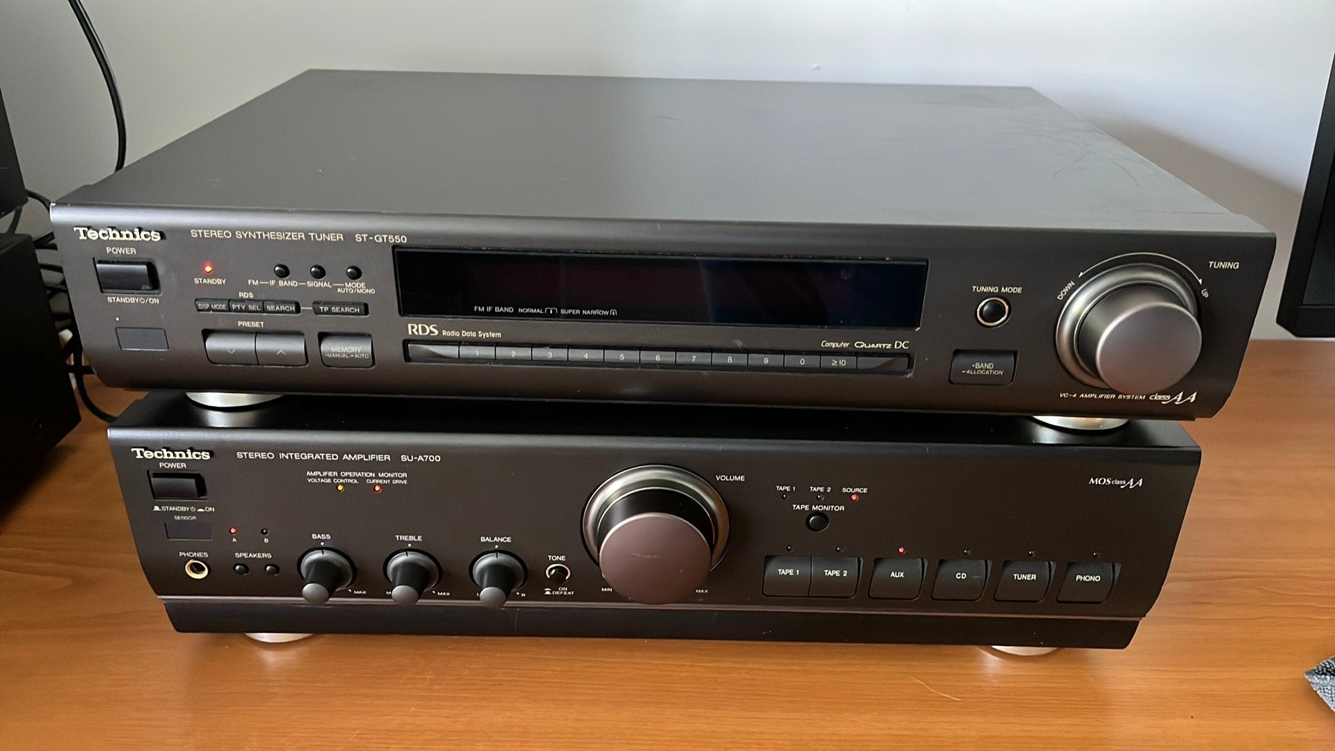 Technics SU-A700 - ClassAA power versterker +tuner ST-GT550, Ophalen of Verzenden, Gebruikt, Overige merken
