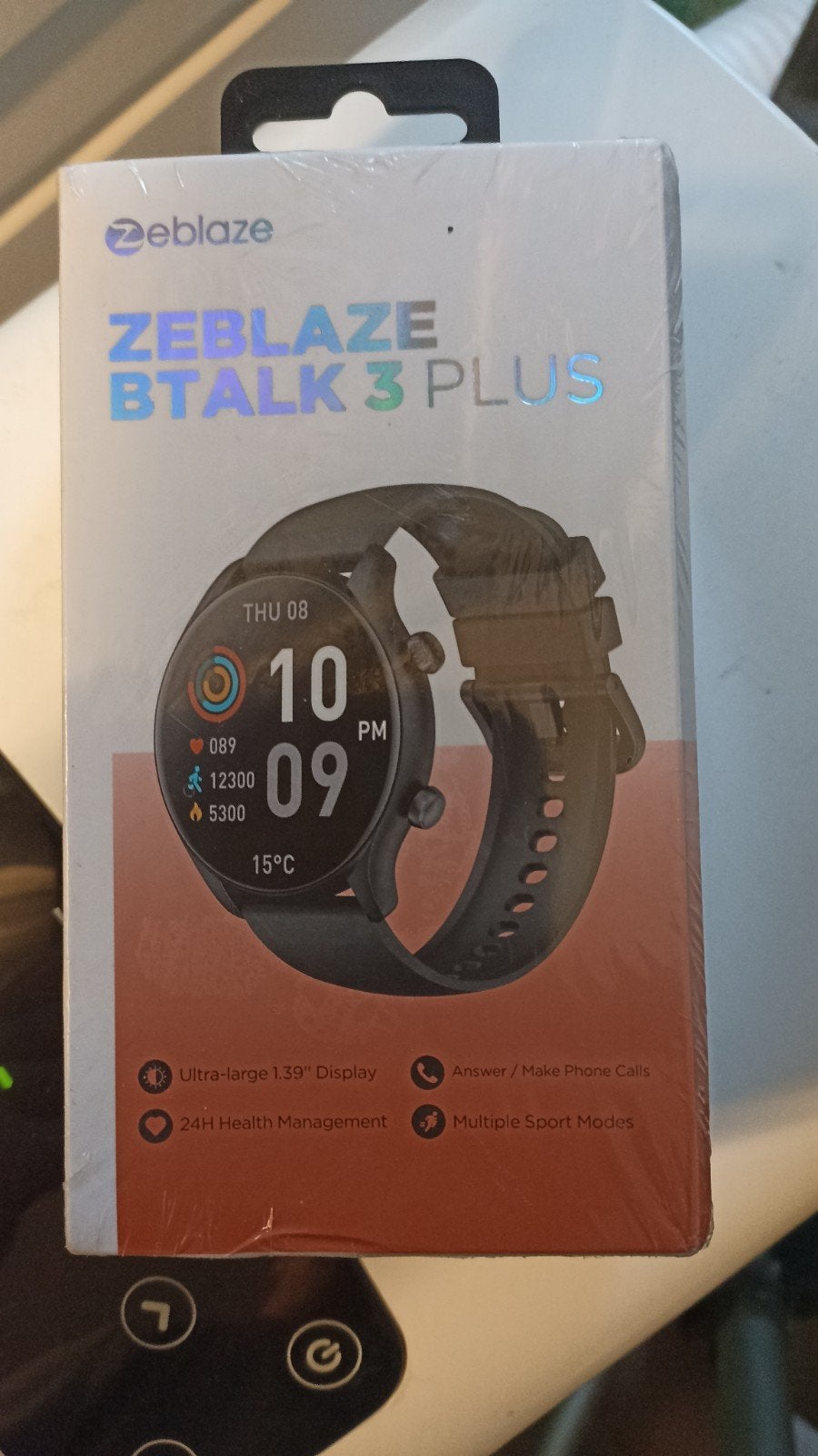 Zeblaze Btalk 3 Plus Smartwatch - Nieuw in doos, Zeblaze, Zwart, Nieuw, Ophalen of Verzenden