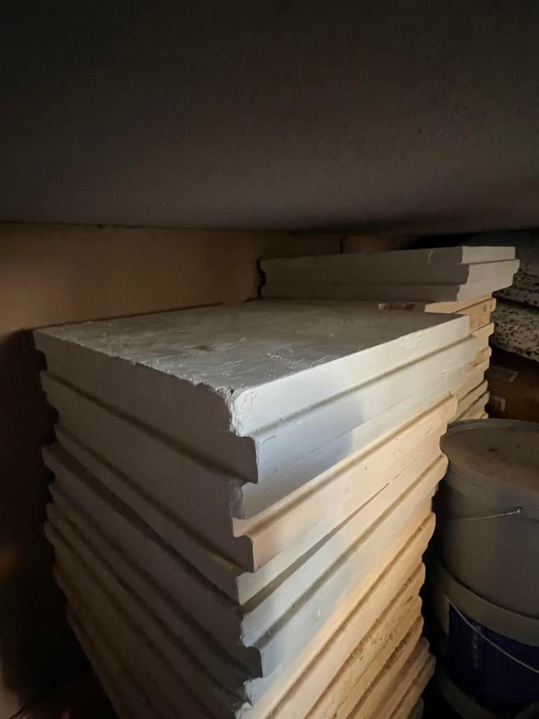 Knauf isomur gipsblokken 18 stuks - 45 x 50 x 10, Ophalen, Zo goed als nieuw