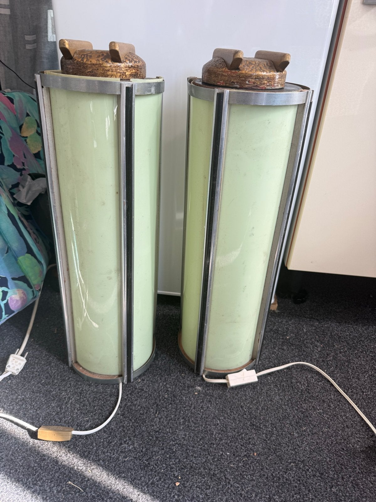 Set van 4 Bauhaus stijl lampen antiek  art deco, Ophalen of Verzenden
