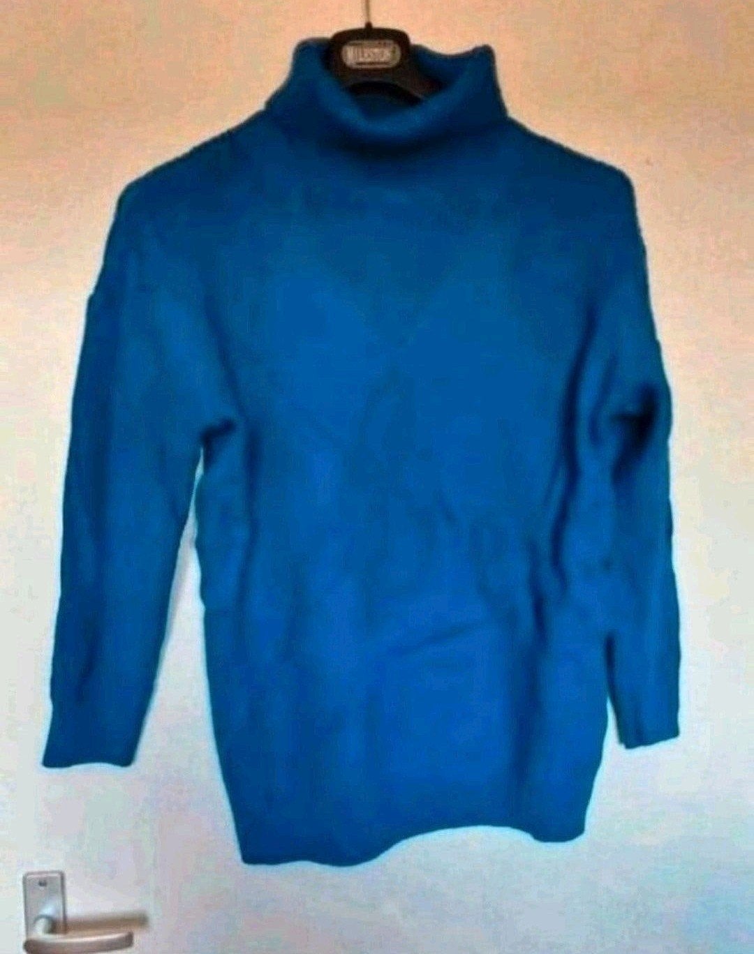 Nieuwe blauwe kabeltrui XXL., Ophalen of Verzenden, Nieuw, Overige maten, Blauw