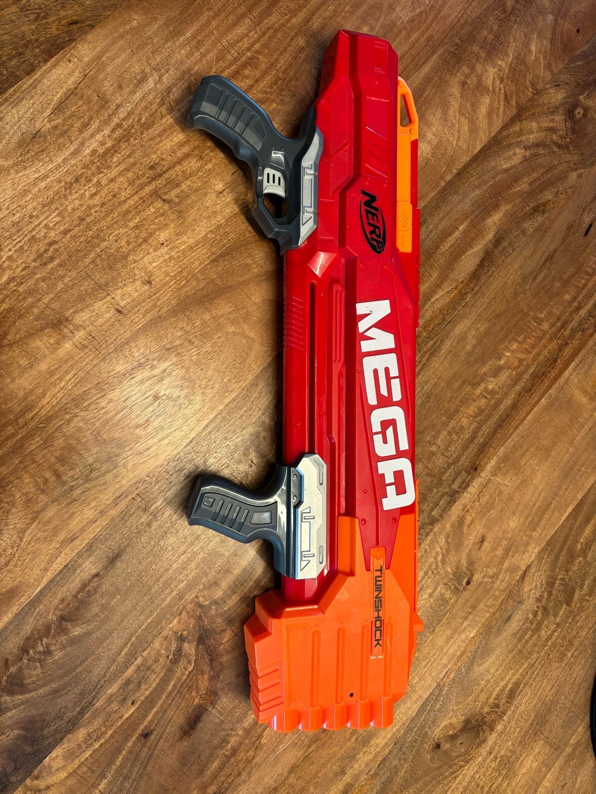 Nerf Mega Twinshock Blaster - Rood en Oranje, Ophalen, Gebruikt
