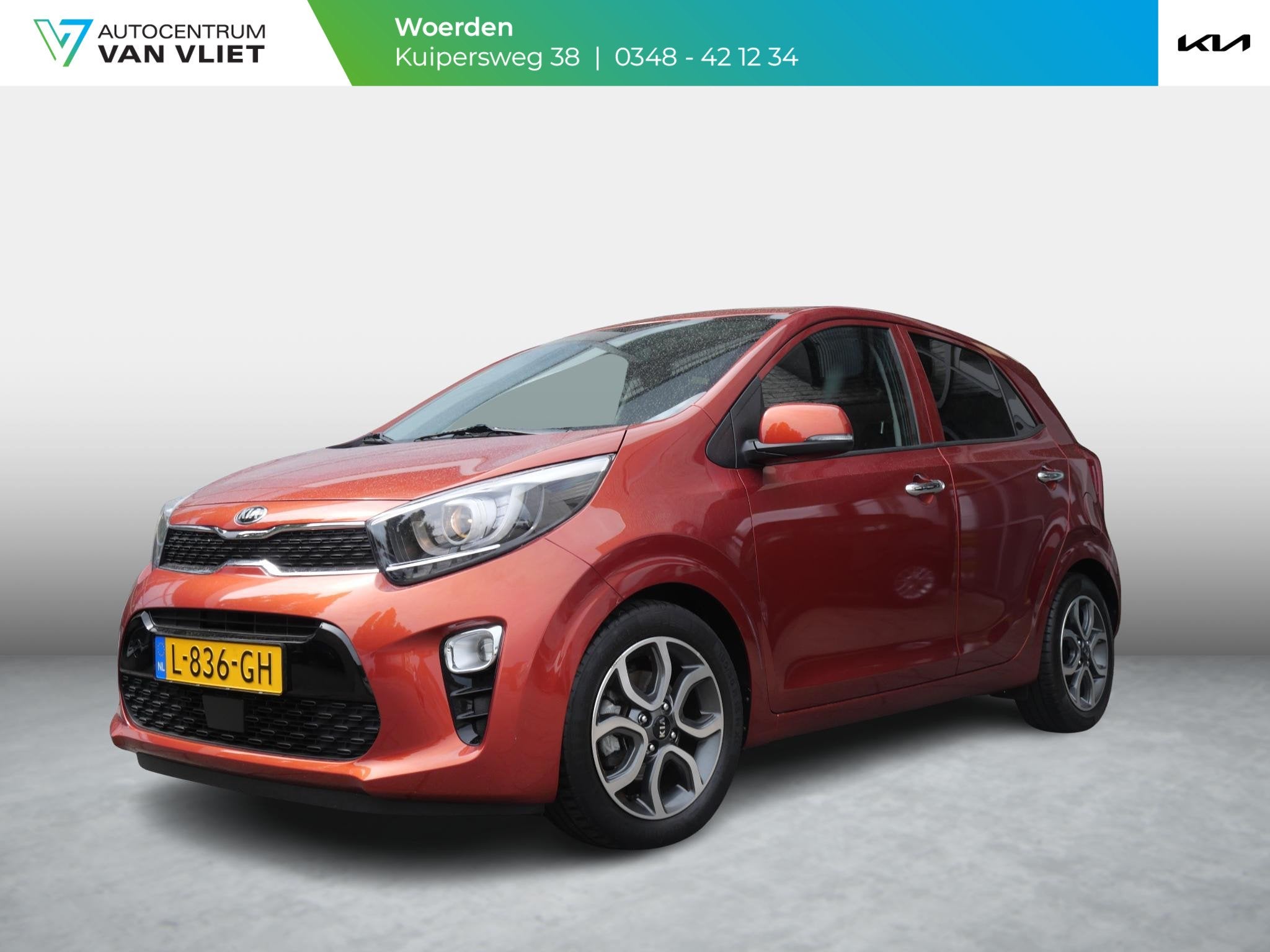 Kia Picanto 1.0 DPi DynamicPlusLine | Cruise | Clima | Carpl, Voorwielaandrijving, 12 maanden, Stof, Gebruikt