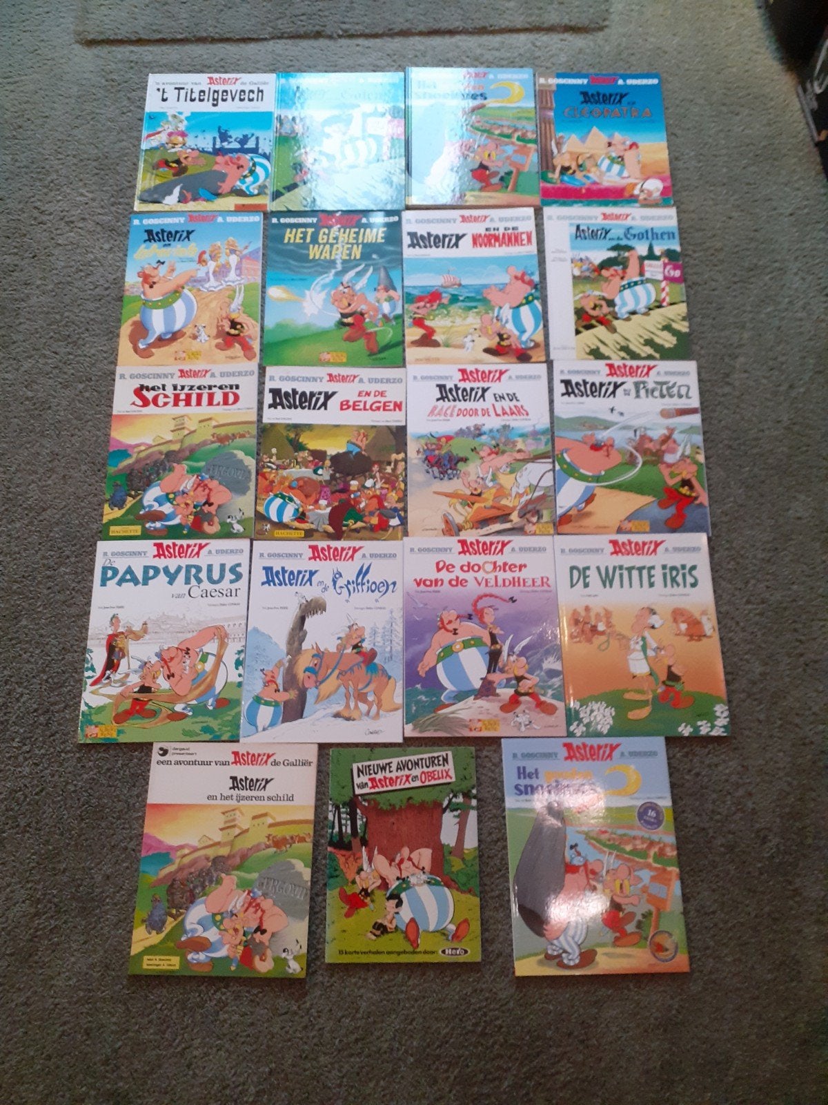 Complete Asterix stripboekenserie - 20 delen, Complete serie of reeks, Verzenden, Gelezen, René Goscinny en Albert Uderzo