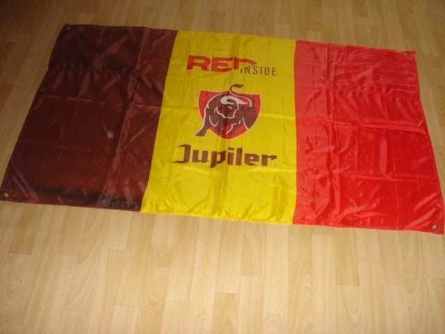 JUPILER VLAG (RED INSIDE ) ZIE TEKST, FOTO'S, Ophalen of Verzenden, Zo goed als nieuw