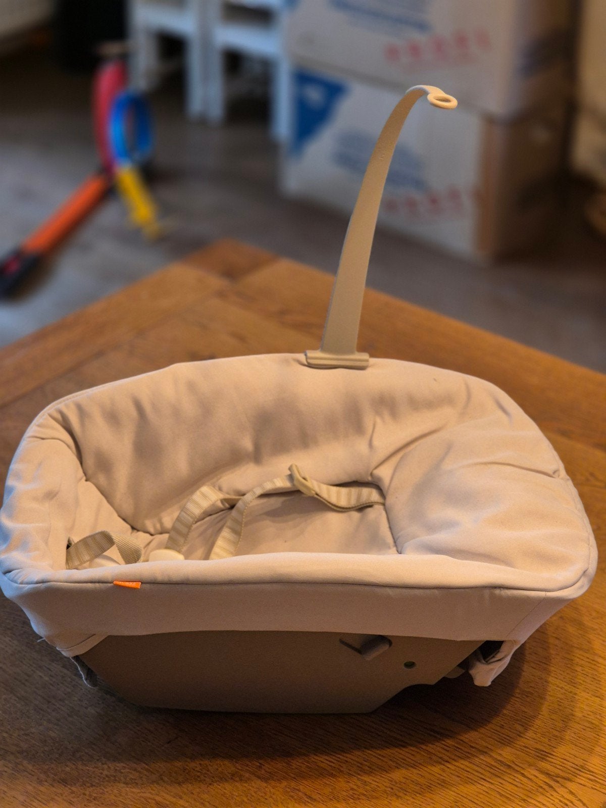 Stokke Tripp Trapp baby zitje/kuipje met 2 hoezen, Ophalen, Gebruikt, Overige typen