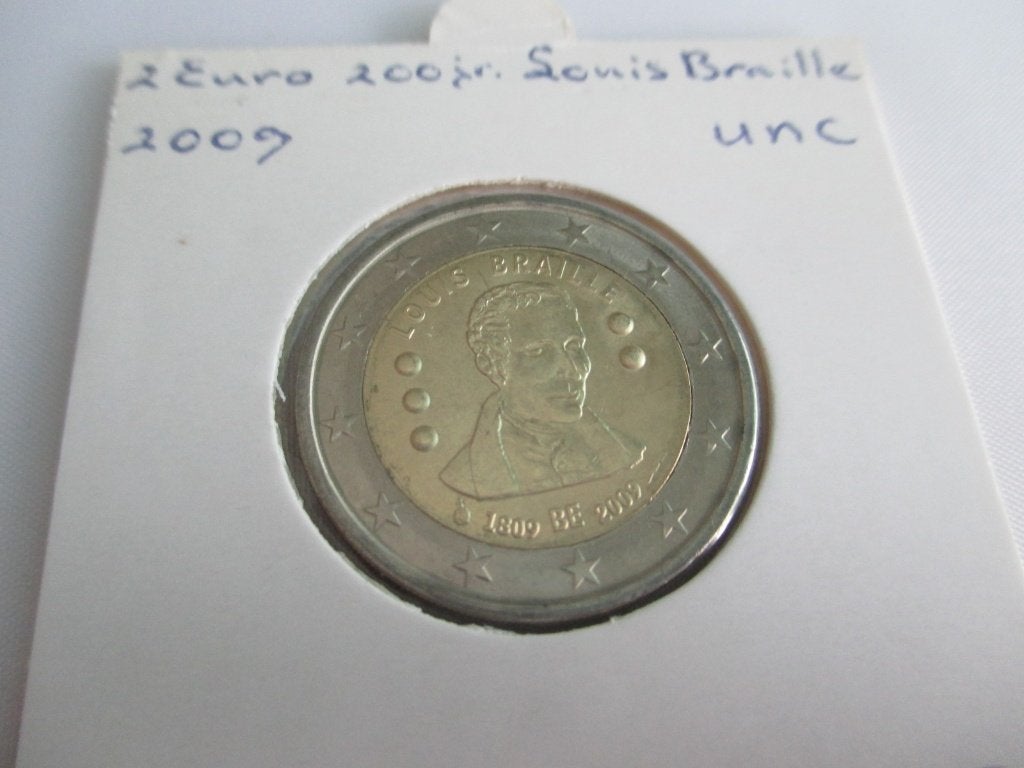 België 2 euro Louis Braille 2009 unc, Postzegels en Munten, Munten | Europa | Euromunten, Ophalen of Verzenden, België, 2 euro