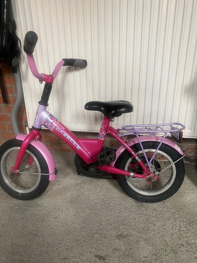 Kinderfiets gazelle wing, Fietsen en Brommers, Ophalen, Terugtraprem, Gebruikt, 14 inch of minder