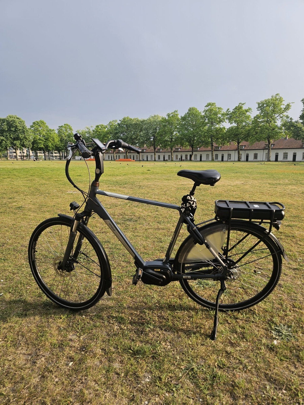Elektrische herenfiets Amslod Hilston LX, Ophalen, Zo goed als nieuw, Overige merken