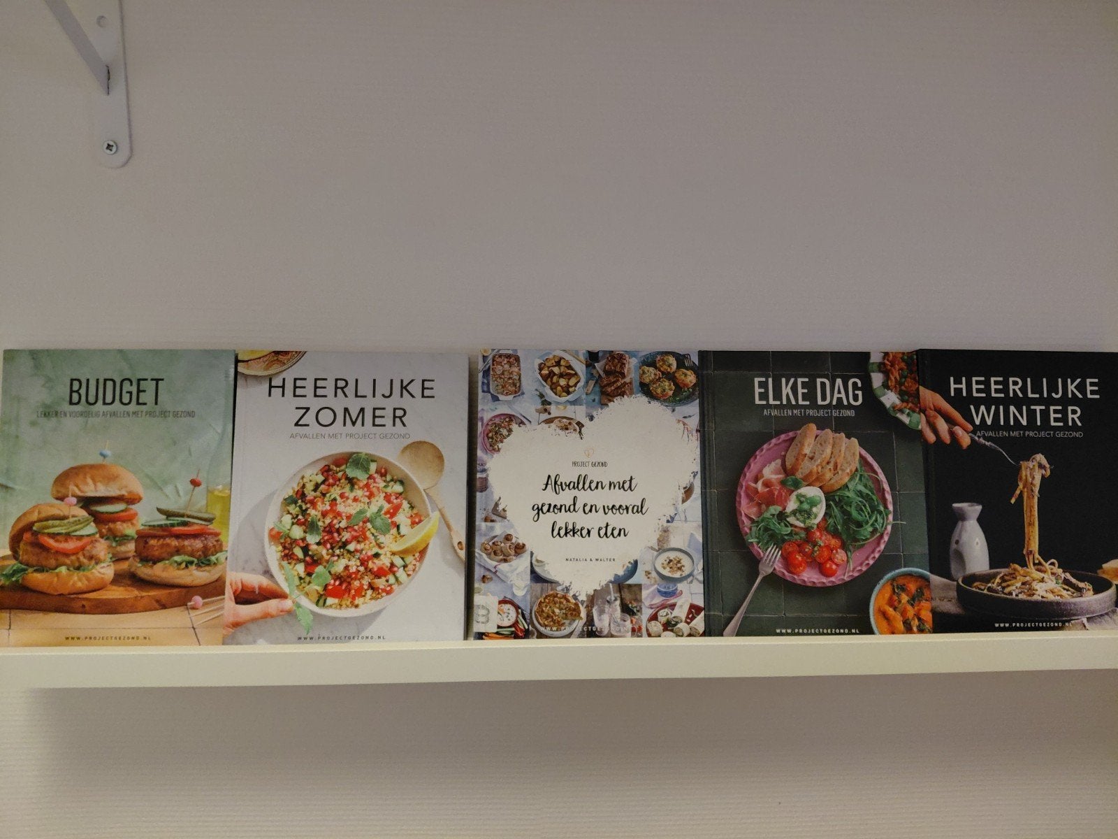 Project Gezond Kookboeken - Set van 5, Gezond koken, Zo goed als nieuw, Natalia & Walter (Project Gezond), Overige gebieden
