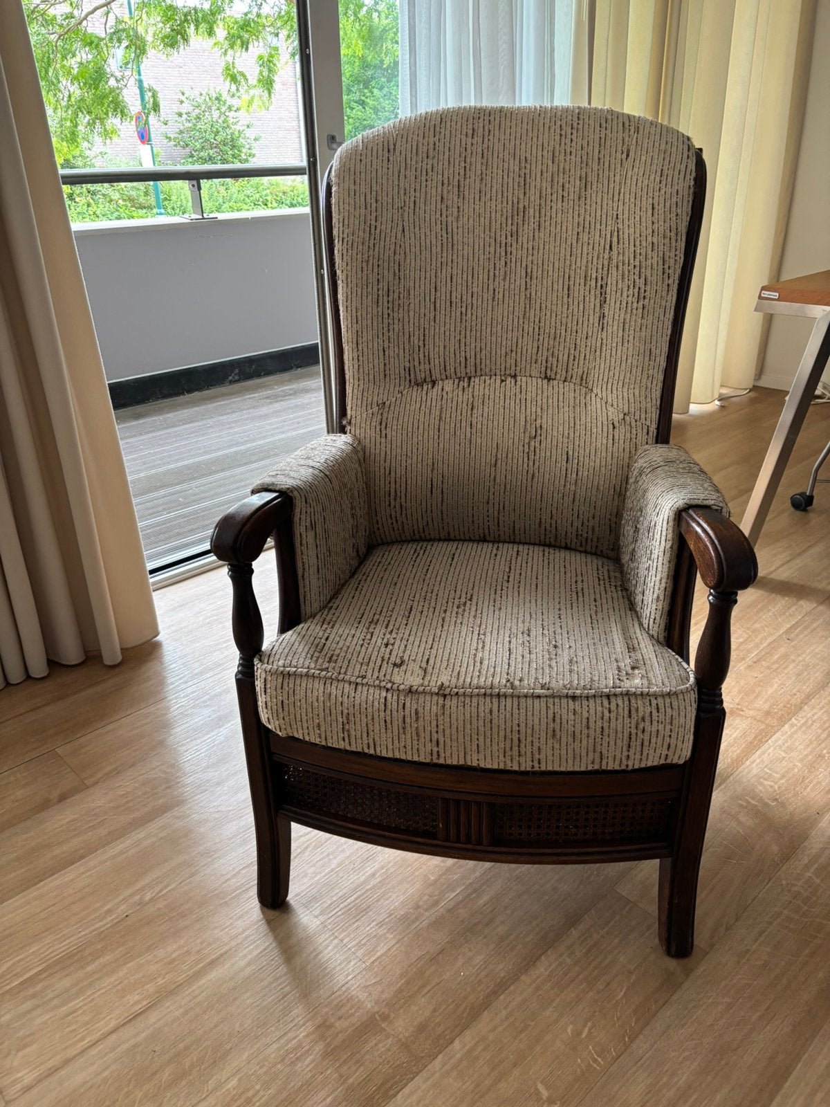 Fauteuil stof, rookvrije en géén huisdieren, Antiek en Kunst, Ophalen