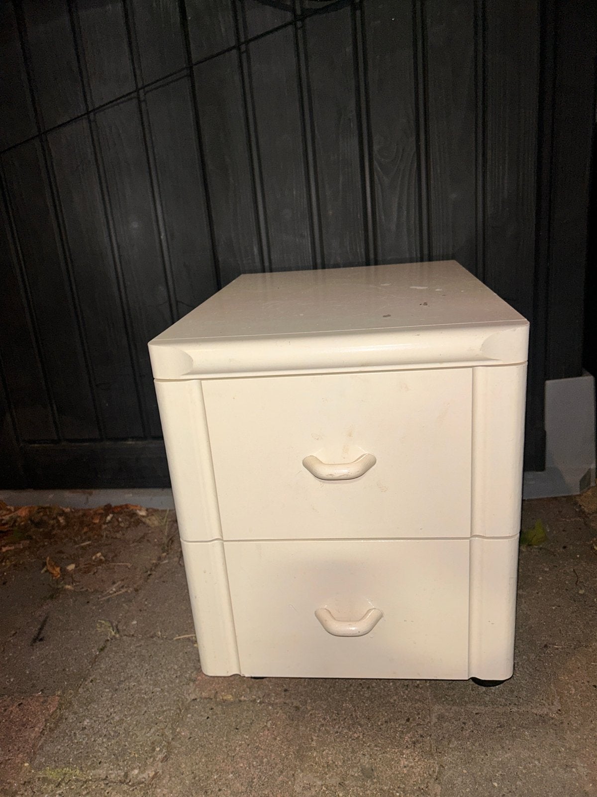 Wit ladeblokje met 2 lades, Ophalen, Gebruikt, 1 of 2 laden, Minder dan 100 cm