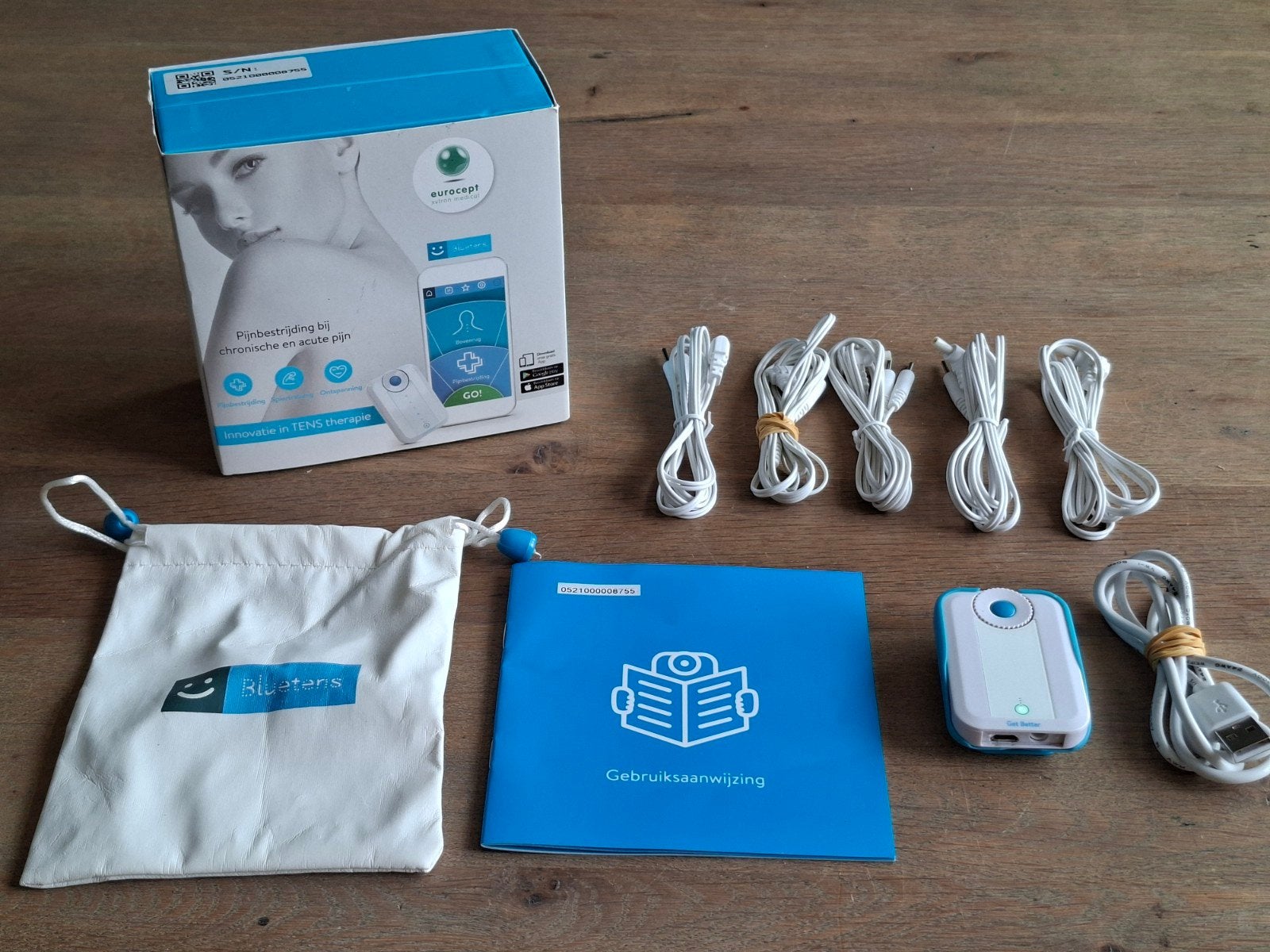 Bluetens TENS elektrotherapie, Ophalen of Verzenden, Zo goed als nieuw, Overige typen