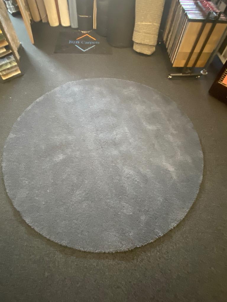 Vloerkleed Brink en Campman Longbarn Basalt 250 cm rond, Blauw, Rond, Ophalen of Verzenden, Info@b2bcarpets.nl