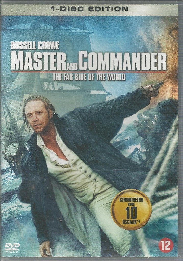 Master and commander met o.a. Russell Crowe, Cd's en Dvd's, Ophalen of Verzenden, 1980 tot 2000, Actie en Avontuur, Nieuw in verpakking