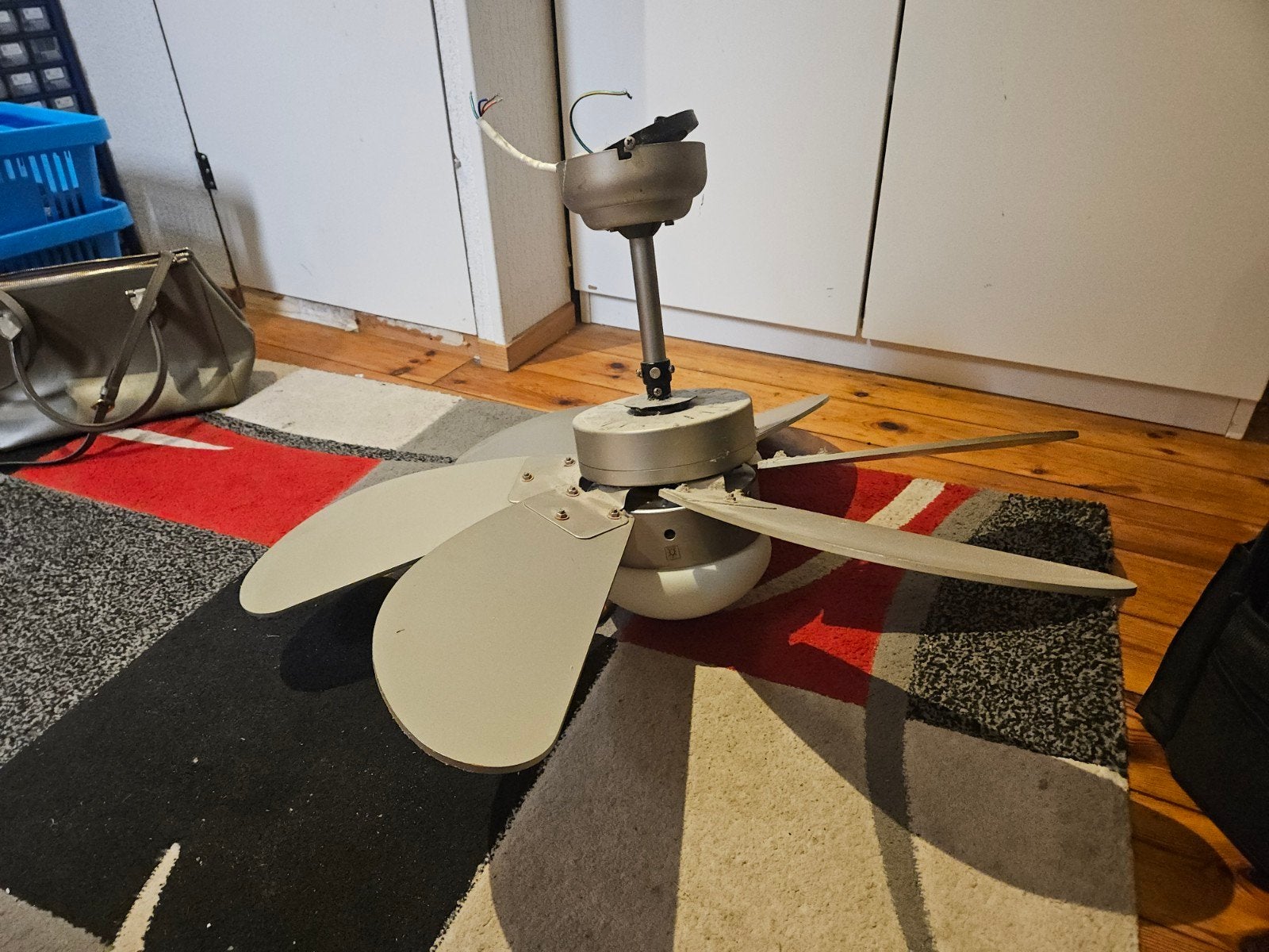 Plafondventilator met Zigbee Hue lamp, Ophalen, Gebruikt, IKEA, Kleur aanpasbaar