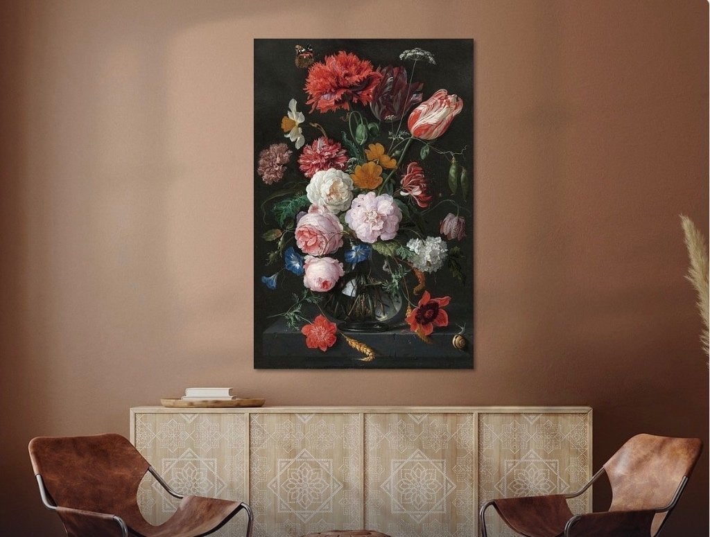 Stilleven muur decoratie., Huis en Inrichting, Ophalen, Zo goed als nieuw, Minder dan 50 cm, Schilderij