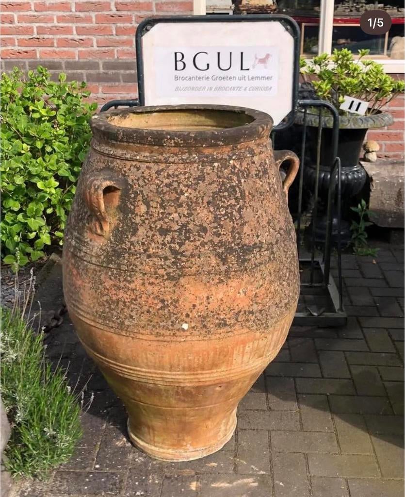 MOOIE OUDE GROTE OLIJFPOT