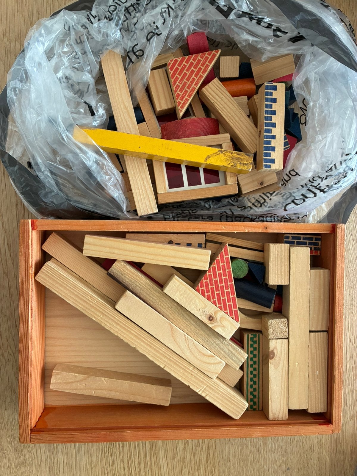 Houten bouwblokken (kapla), Ophalen of Verzenden, Zo goed als nieuw