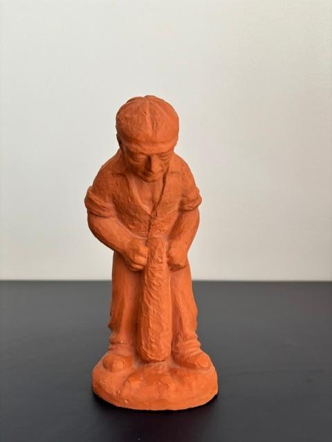 Jas de keistamper, Ophalen, Minder dan 20 cm, Natuurlijk materiaal, Rood